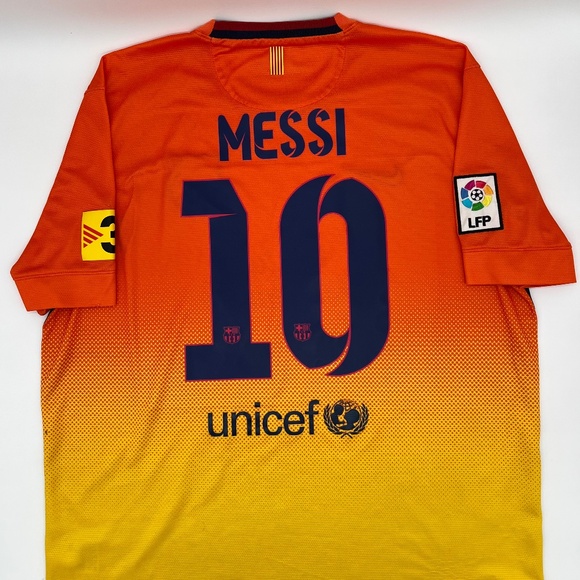 Messi #10 Barcelona 2012/2013 Away ORIGINAL Nike VTG Rare Soccer Jersey (XL)
